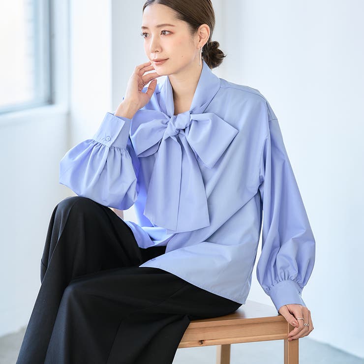 楽天市場】Growing Rich ブラウス ボウタイ ブラウス レディース