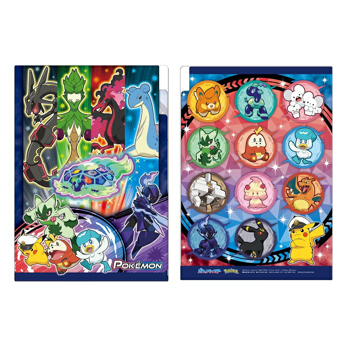 楽天市場】【公式】ポケットモンスター 3ポケット クリアファイル