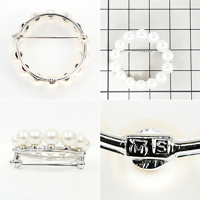 楽天市場】☆10/26 ミキモト アコヤパール ブローチ 4.9-5.1mm