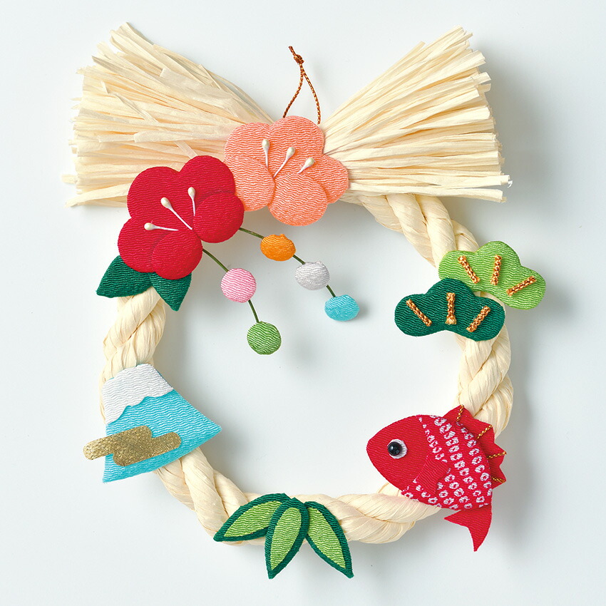 楽天市場】お正月キット ペーパーヤーンでつくるしめ縄 華ごよみ 押絵