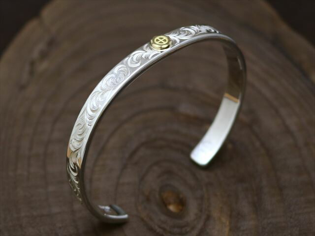 楽天市場】K18 ホイール 唐草 バングル【Men's・幅細】アメカジ
