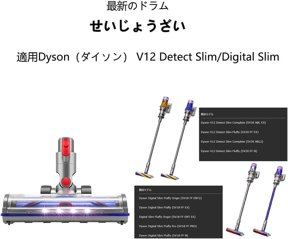 楽天市場】ダイソン ヘッド V12、V12Slim、sv18ソフトローラー