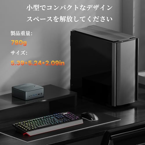 楽天市場】BOSGAME ミニPC Ryzen 7 7840HS 32GB DDR5 5600Mhz 1TB M.2