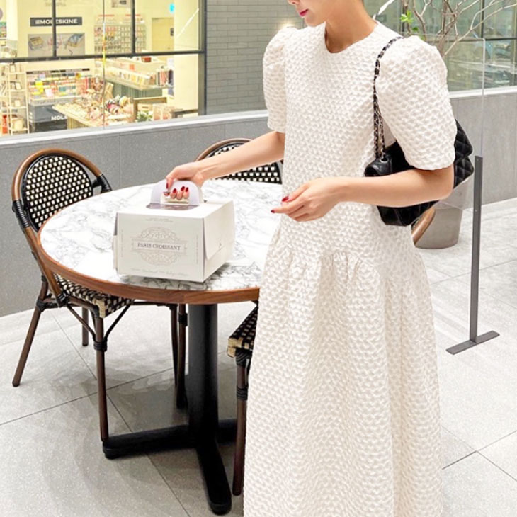 楽天市場】即納 ワンピース ジャガードふくれジャガード 春夏