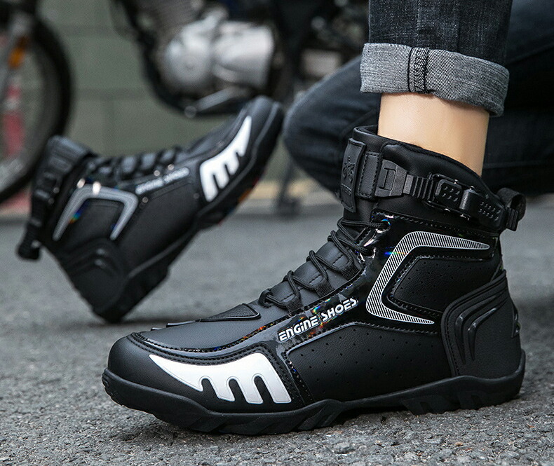 楽天市場】オートバイ靴 バイク靴 バイク用レーシングブーツ