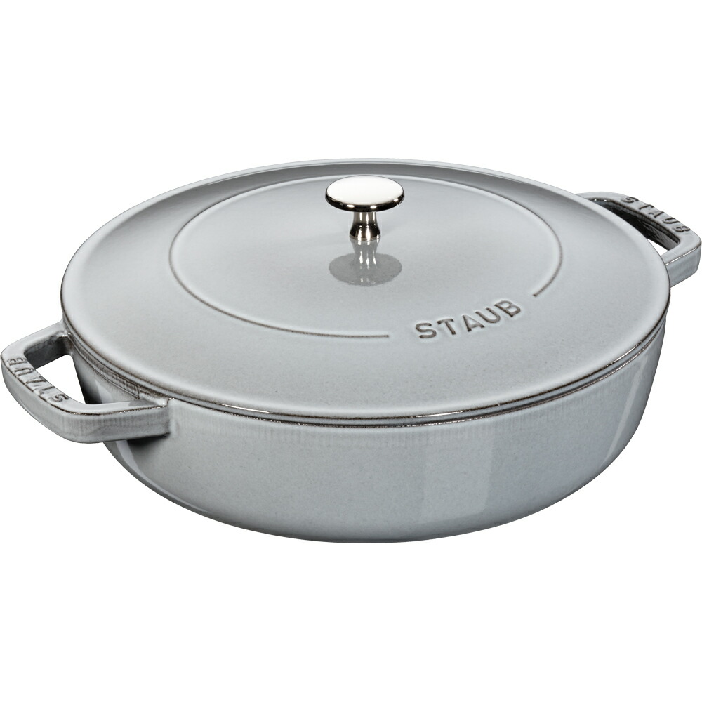 楽天市場】staub ストウブ ブレイザー28cm ブラック グレー 鍋 ナベ