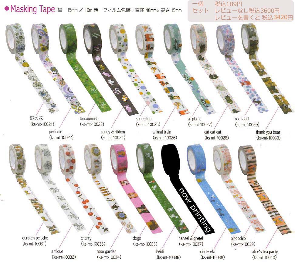 楽天市場】シンジカトウ シール堂 マスキングテープ Shinzi Katoh
