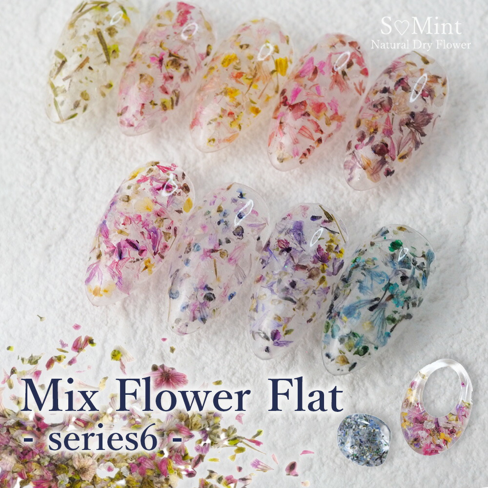 楽天市場】ネイル 押し花 ドライフラワー レジン 【MixFlowerFlat