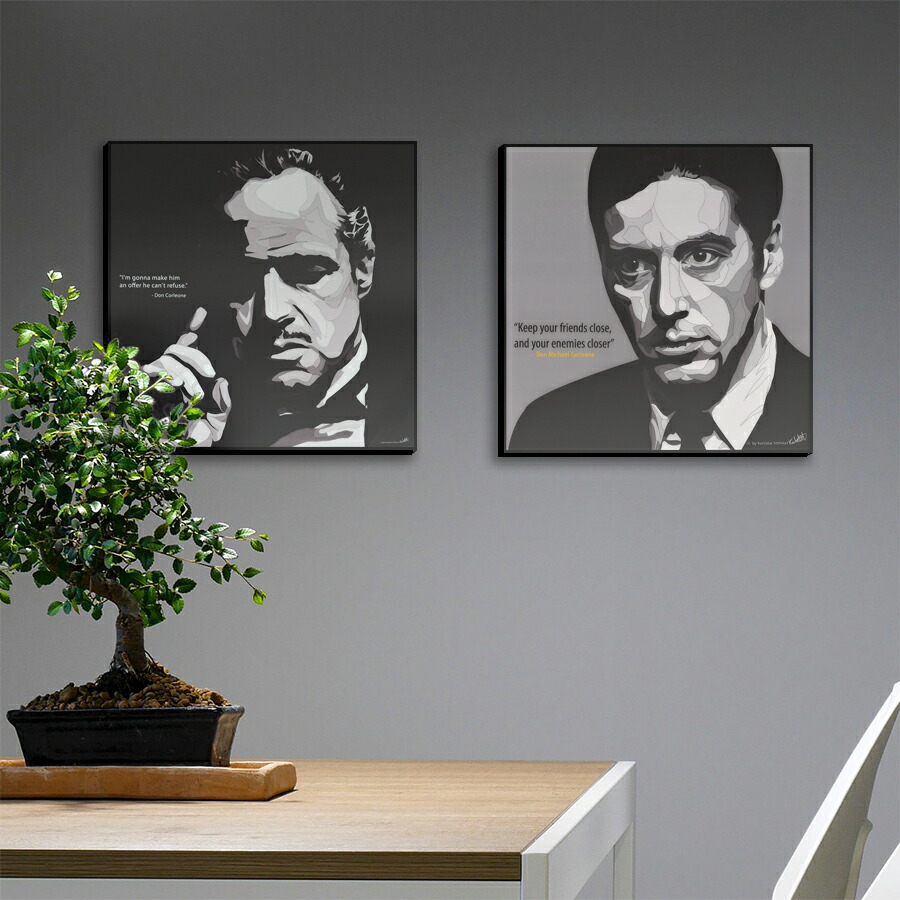 楽天市場】Keetatat Sitthiket アートパネル The Godfather