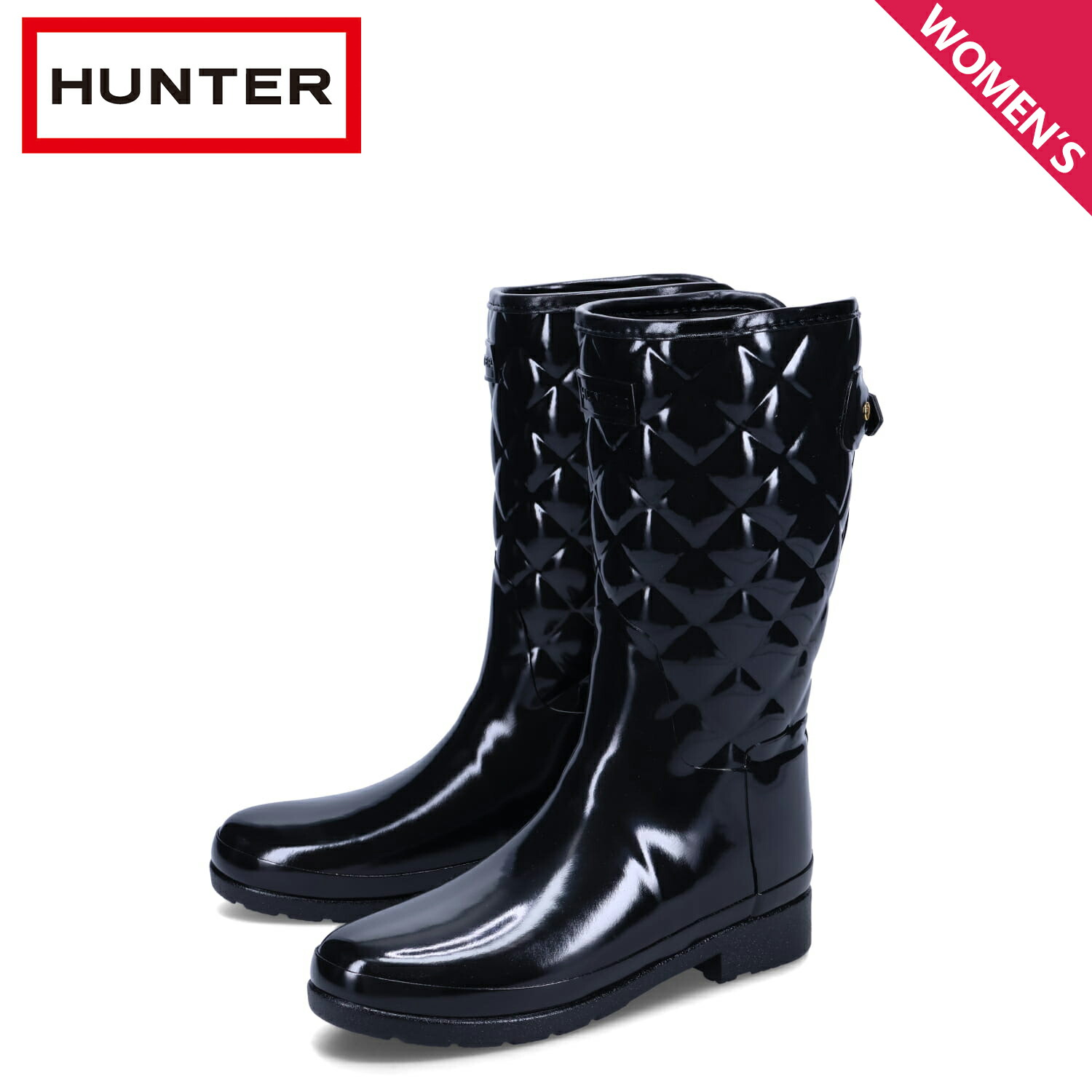 楽天市場】キルティング ハンター レインブーツの通販
