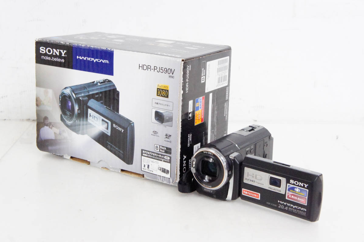 完動品】Y-1093 SONY HDR-PJ590V Amazon.co.jp: SONY HDビデオカメラ