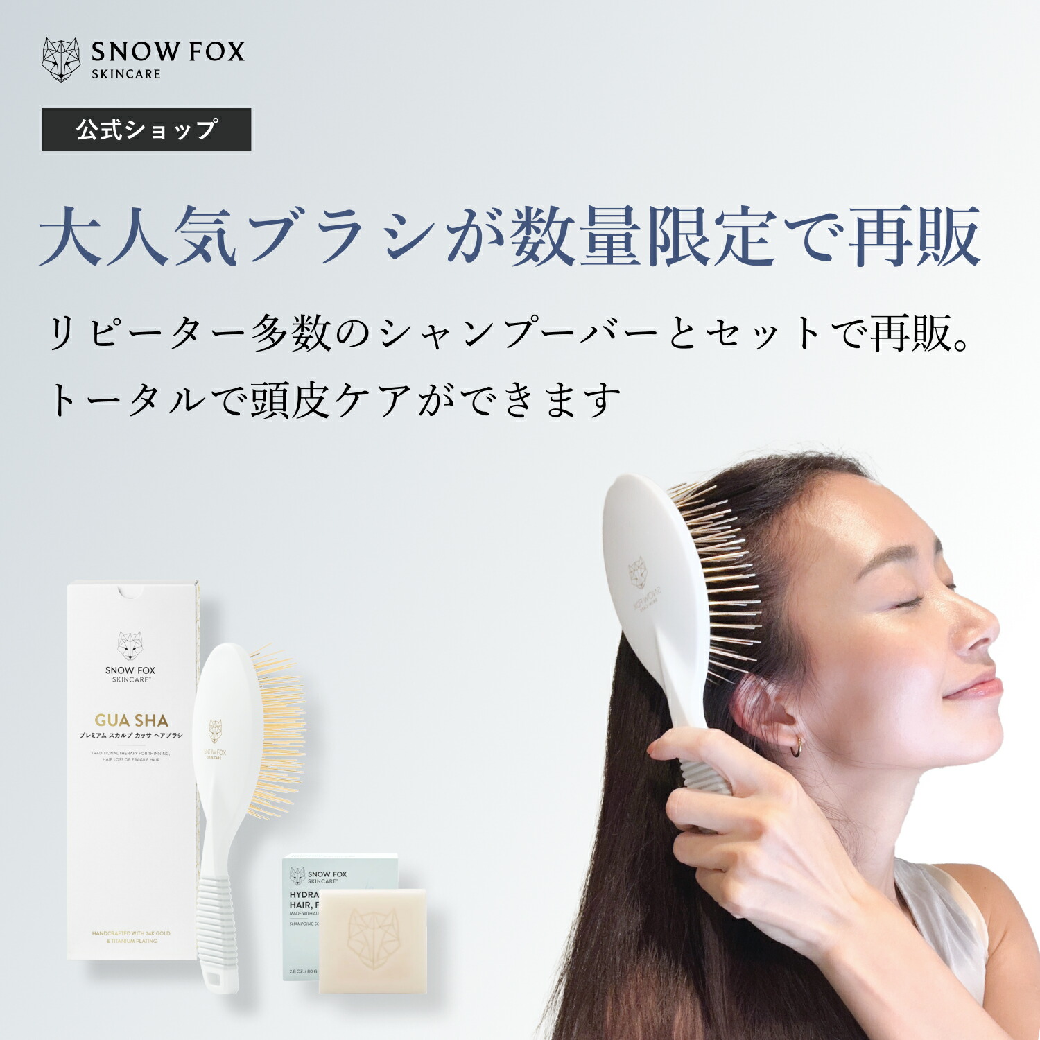 楽天市場】《 在庫限りの再販売 》プレミアム FOX カッサ ヘアブラシ +