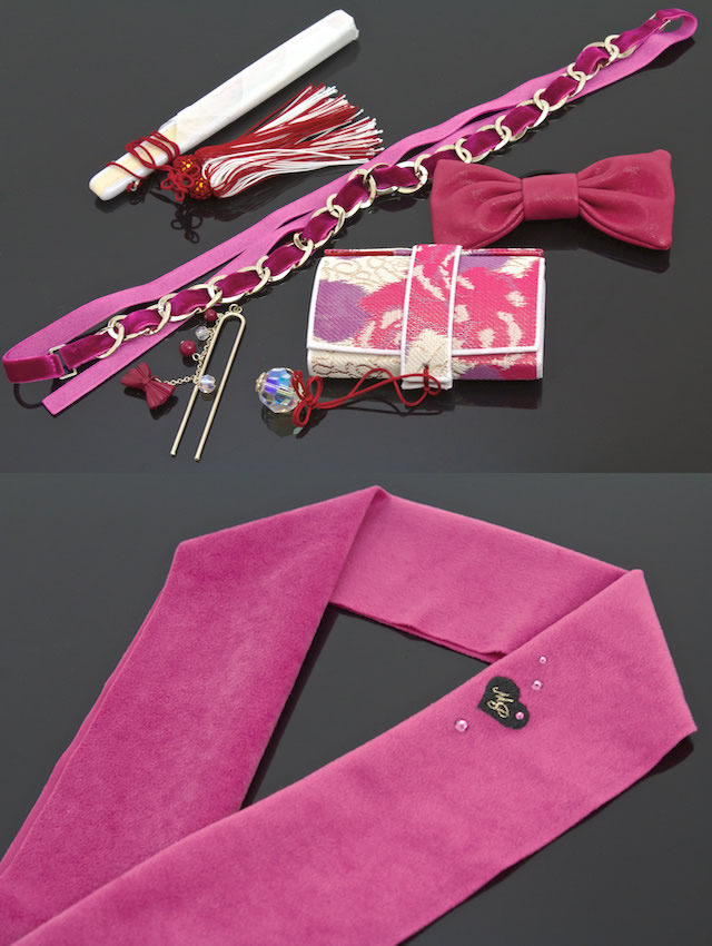 きょんちゃん セット 七五三女の子 帯締め帯揚げ 襟 しごき メゾピアノ