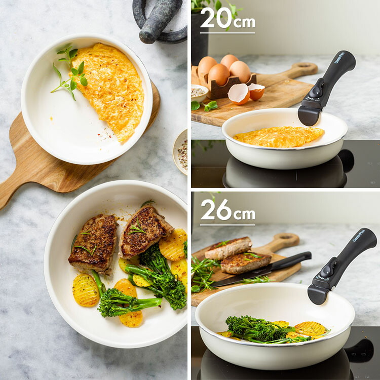 楽天市場】[ GREENPAN クリックシェフ 《5点セット》] 脱着式