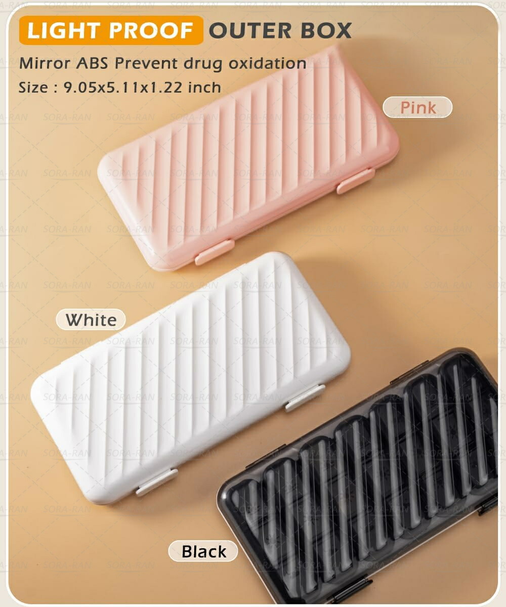 楽天市場】ピルケース 1日3回 1週間 朝昼晩 大容量 薬ケース 密閉 防湿