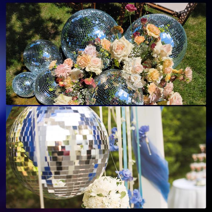 楽天市場】ミラーボール 20 cm 反射ボール 吊り下げリング付き ブルー