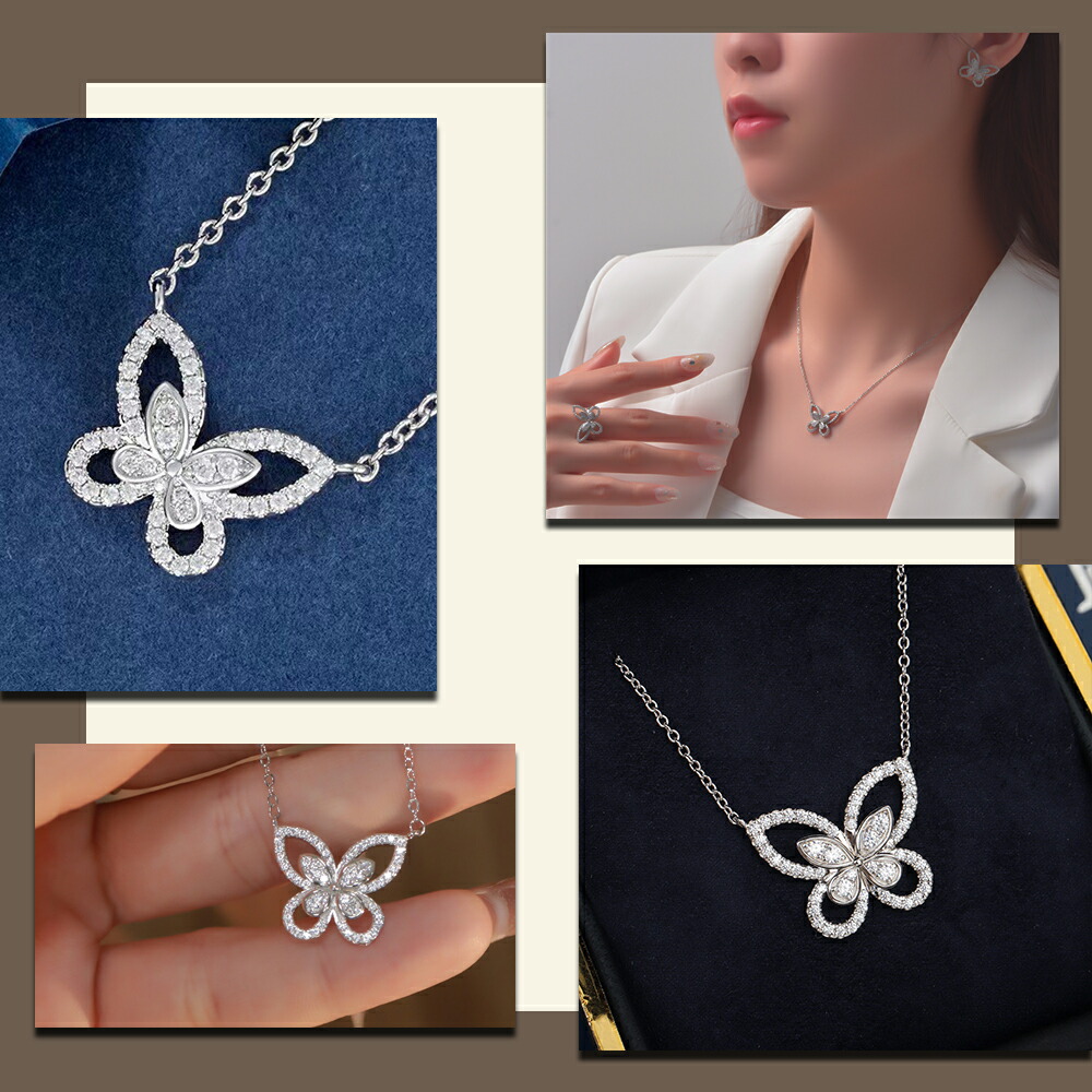 楽天市場】【全商品対象☆最大35％OFFクーポン】 バタフライネックレス