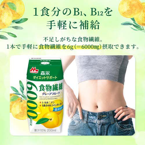 楽天市場】森永 ダイエットサポート 食物繊維(200ml×48本セット)【TBC