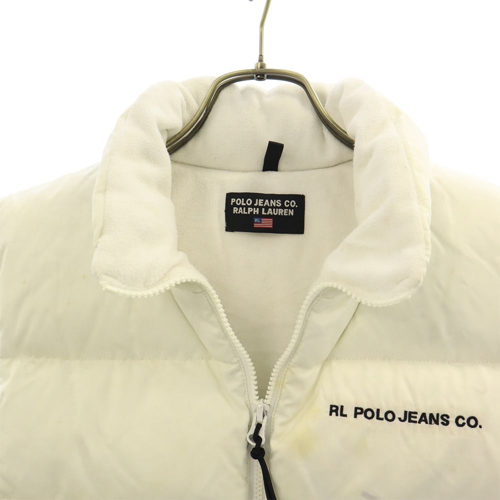 楽天市場】古着 POLO JEANS ポロジーンズ ダウンベスト M ホワイト