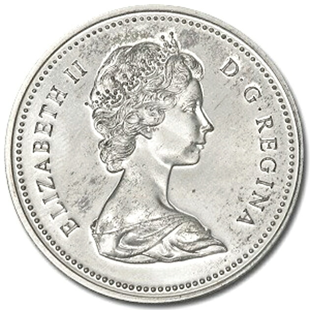 楽天市場】アンティーク コイン『カナダ 1ドル銀貨 ボイジャー 1972年