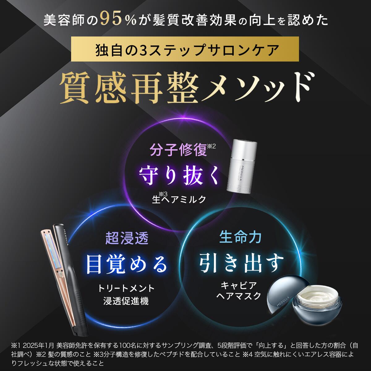 楽天市場】【公式】 メデュラ 瞬感髪質改善セット 《選べる6タイプ