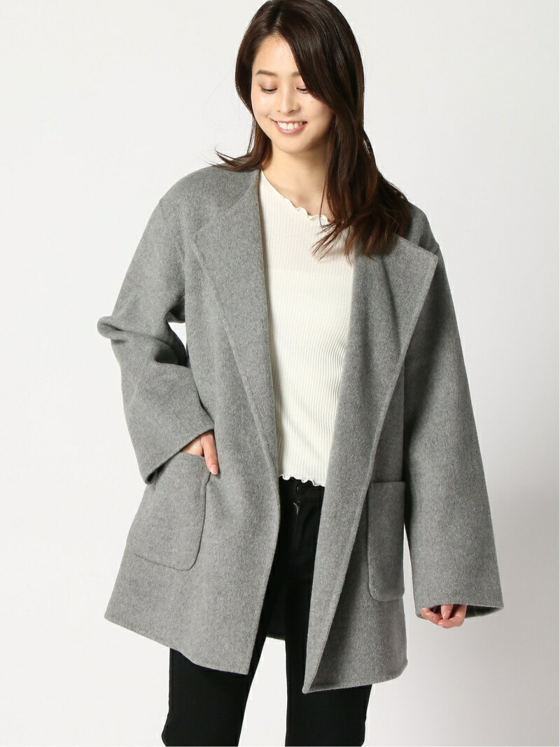 楽天市場】【SALE／40%OFF】ノーカラーリバーコート Spick & Span