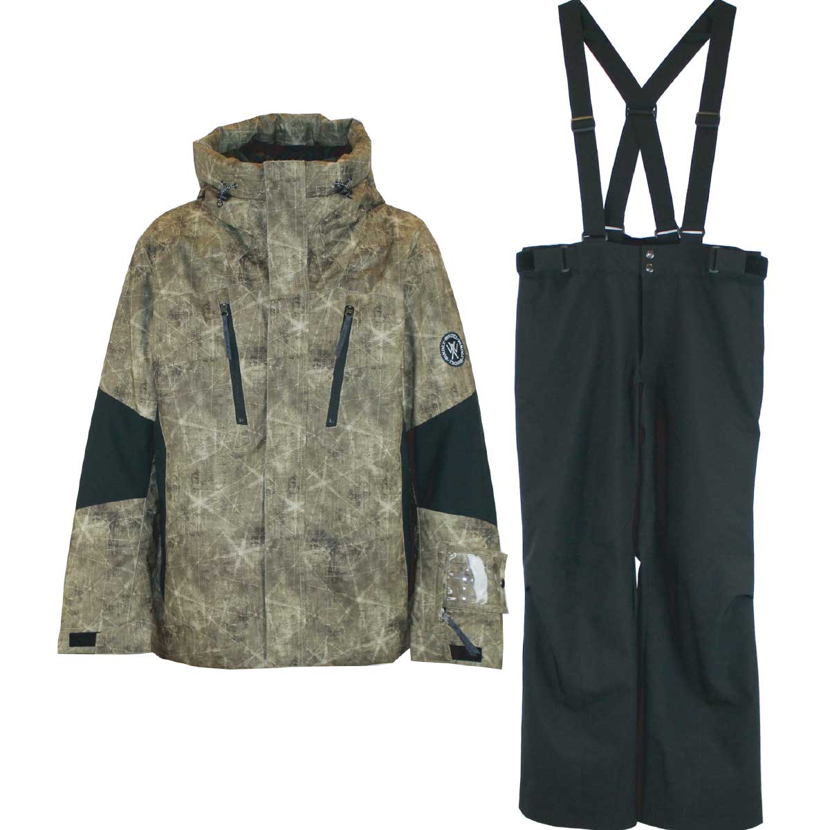 楽天市場】メンズ レディース スキースーツ スキーウェア 上下セット