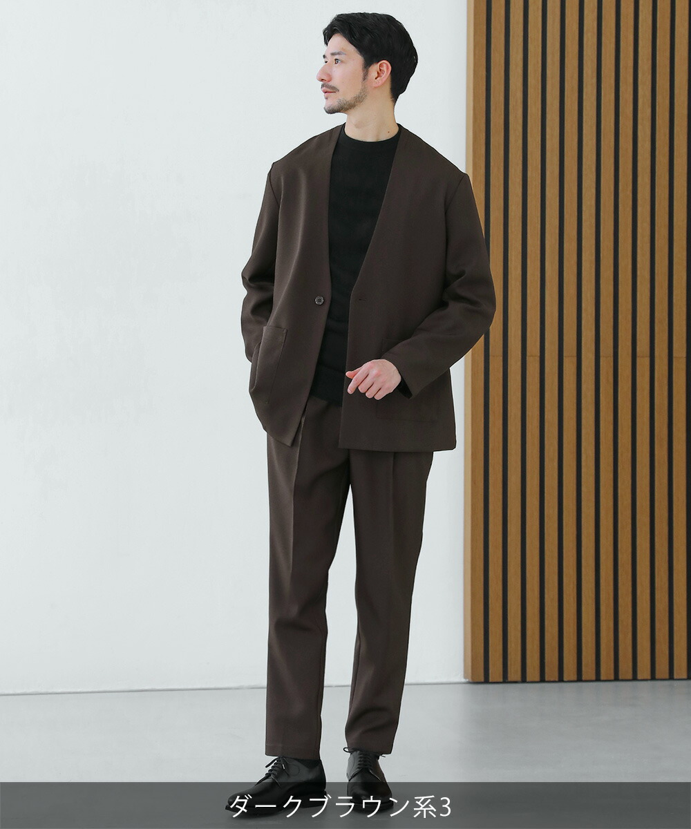 楽天市場】【SALE15】 【3点セット】 セットアップ ノーカラー