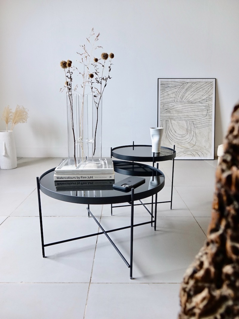 楽天市場】Zuiver サイドテーブル ローテーブル ガラス ブラック 丸