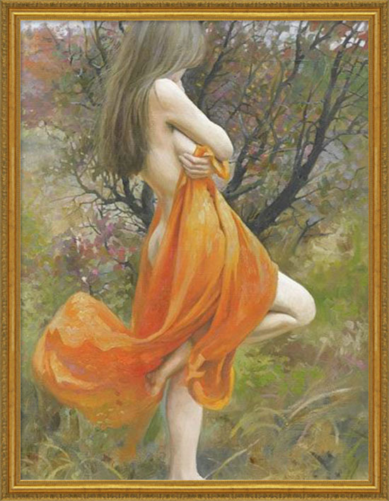 楽天市場】絵画 女性【無題】壁掛け インテリア 女性画 美人画 人物画