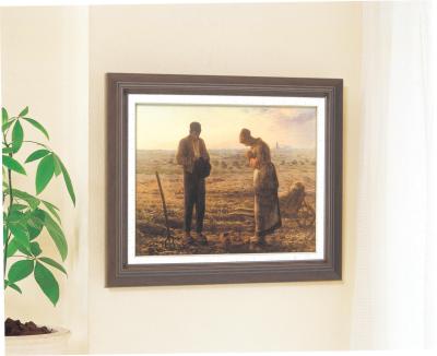 楽天市場】【初めての絵画】ミレー『晩鐘』 木の額 飽きの来ない6号