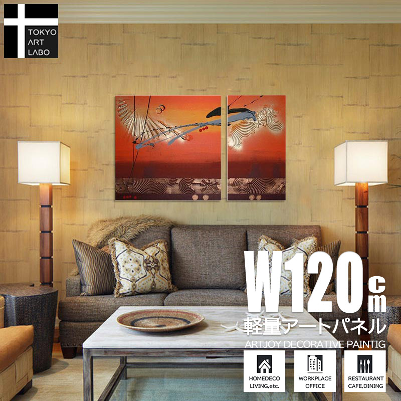 楽天市場】油絵 絵画 インテリア アートパネル 40cmx80cm 80cmx80cm 2