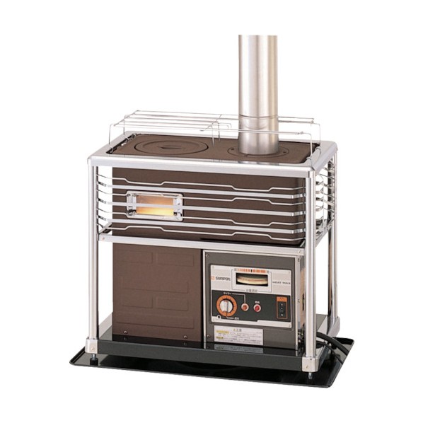 楽天市場】サンポット 業務用石油暖房機煙突式角型ストーブタイマー