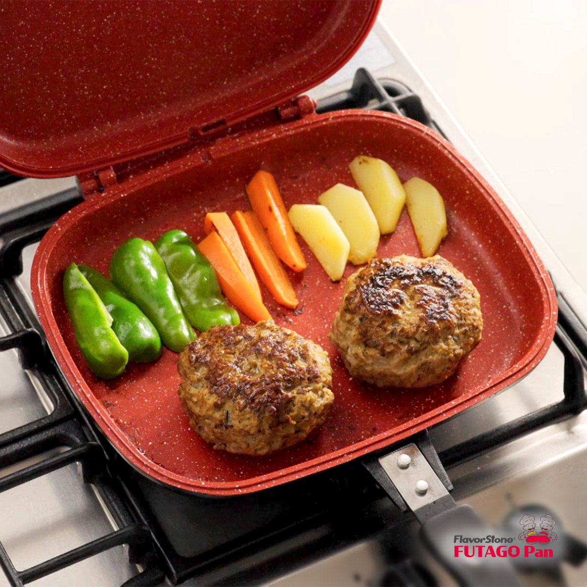 楽天市場】フレーバーストーン双子パン 【フライパン 焦げつきにくい