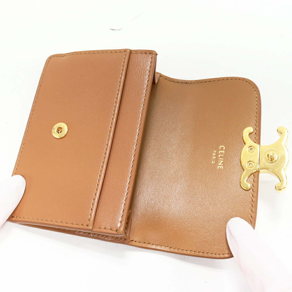 楽天市場】セリーヌ カードケース 名刺入れ トリオンフ フラップ付き