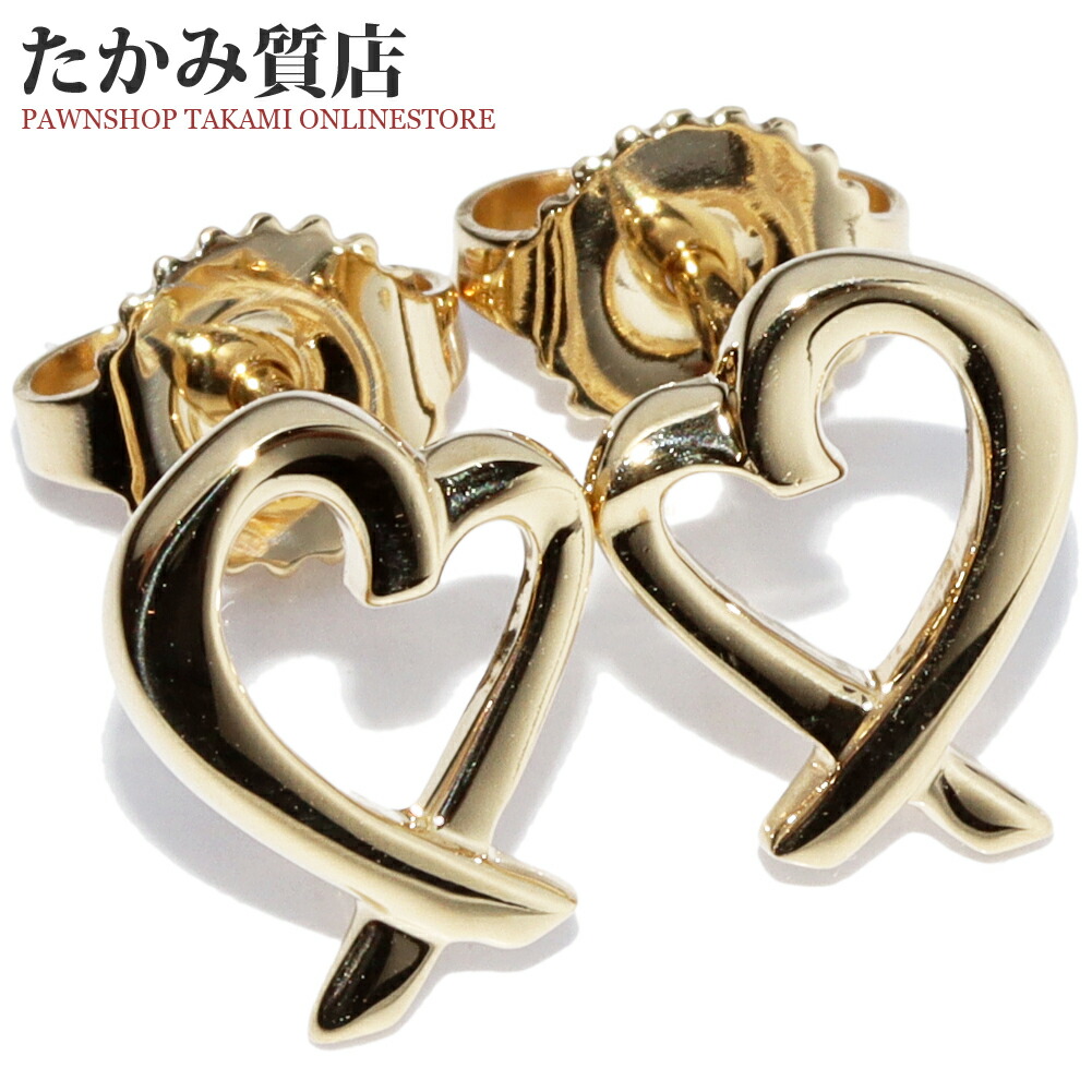 楽天市場】ティファニー ピアス K18YG パロマピカソ ラビングハート