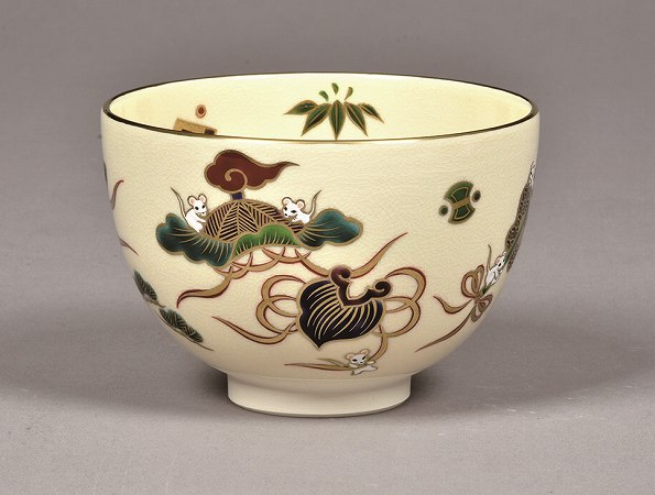 楽天市場】茶道具 抹茶茶碗色絵 宝尽しに子杉田祥平 清閑寺窯 : 佐藤大観堂