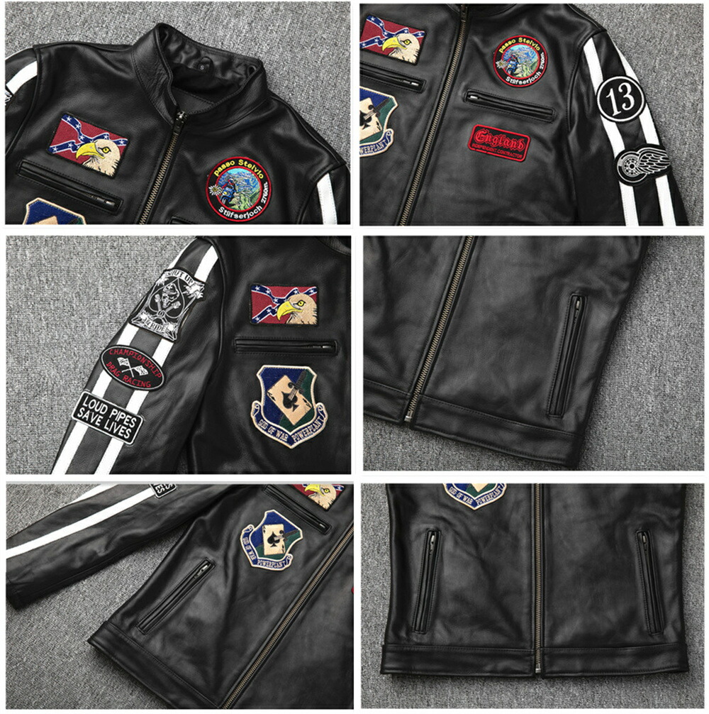 楽天市場】本革ジャケット 革ジャン ライダースジャケット バイク