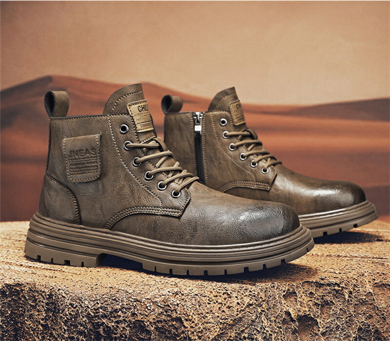 楽天市場】ワークブーツ レースアップ 編み上げ ショートブーツ ミドル