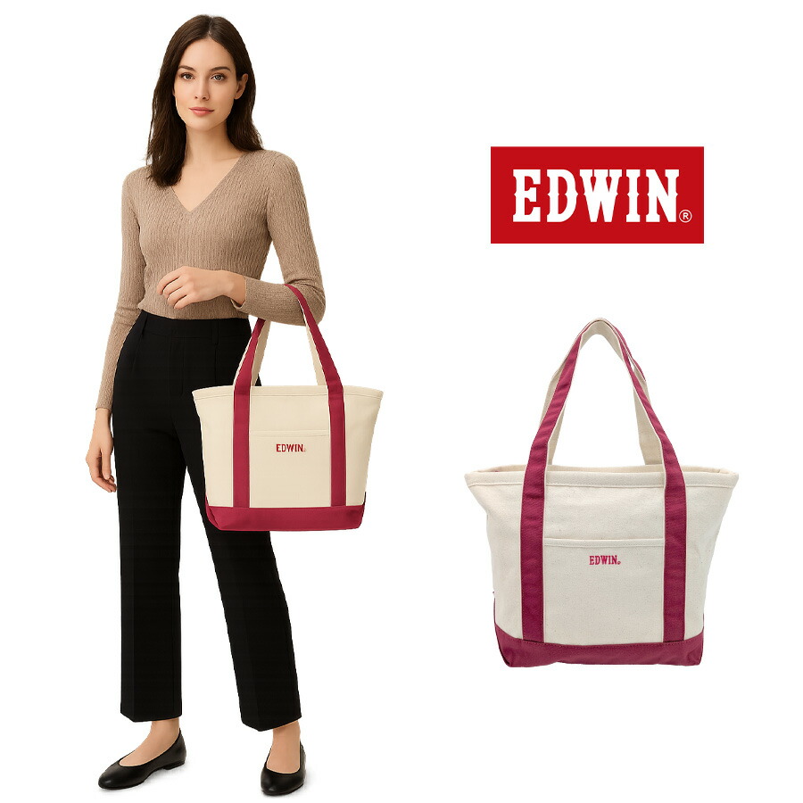 楽天市場】【EDWIN】 725-101 キャンバス トートバッグ 手持ち かばん