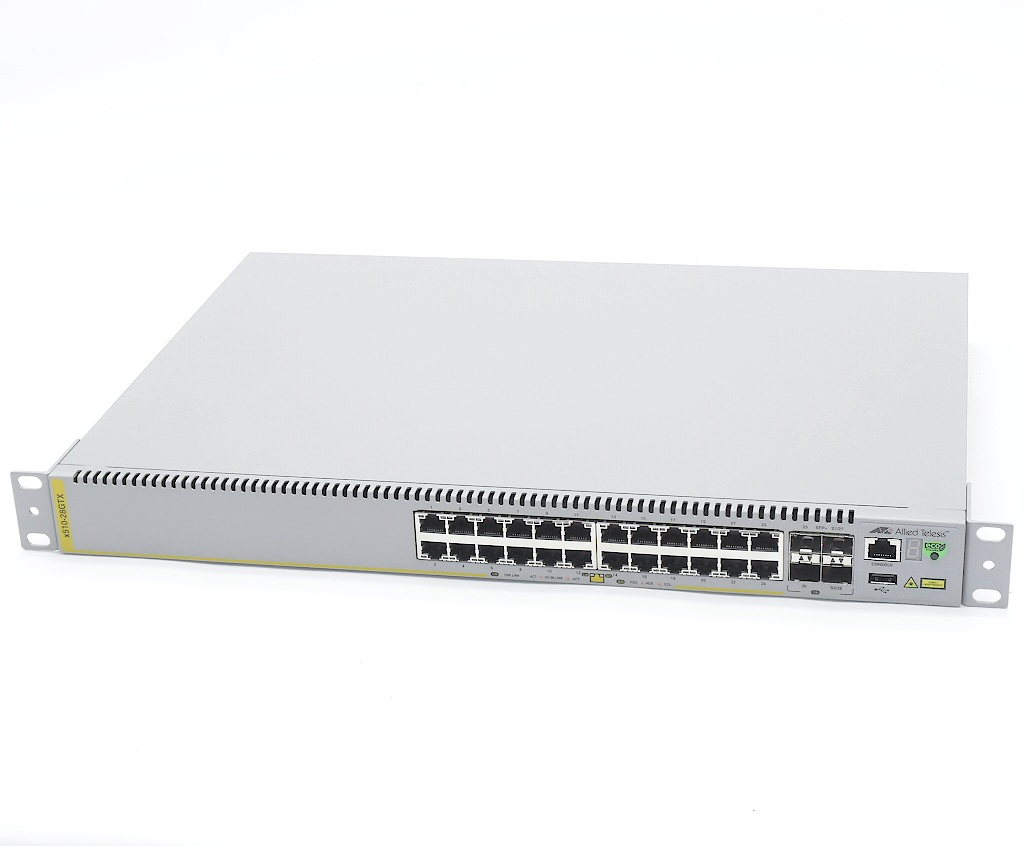 楽天市場】Allied Telesis CentreCOM AT-x510-28GTX 24ポート1000BASE