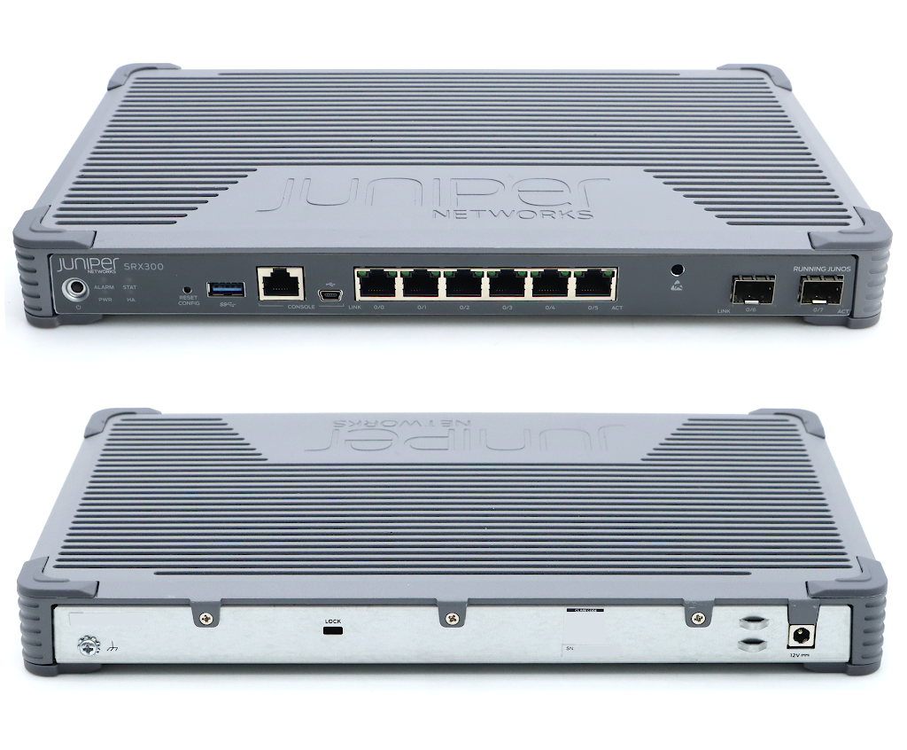 楽天市場】Juniper SRX300 6ポート1000BASE-T 2ポートSFPスロット搭載