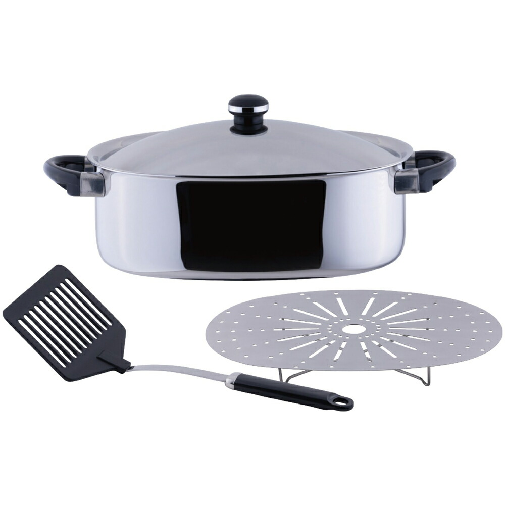 楽天市場】オブジェ 楕円鍋(スチームプレート付) 5.2リットル OJ-65