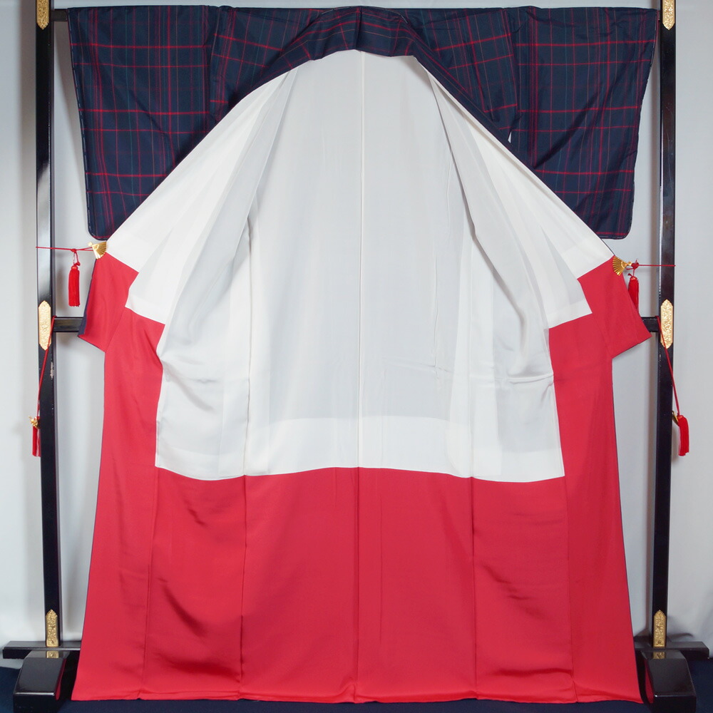 楽天市場】大島紬 裄長・トールサイズ 縞大島紬 格子模様 Lサイズ 大島