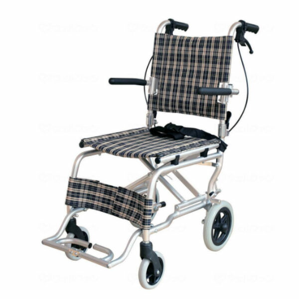 楽天市場】楽々健 介助型 折り畳み式車椅子 簡易車いす 軽量6.7kg