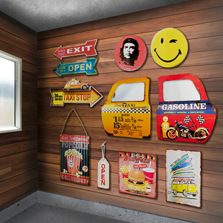 楽天市場】OPEN アメリカン雑貨 サインプレート ブリキ看板 矢印 OPEN