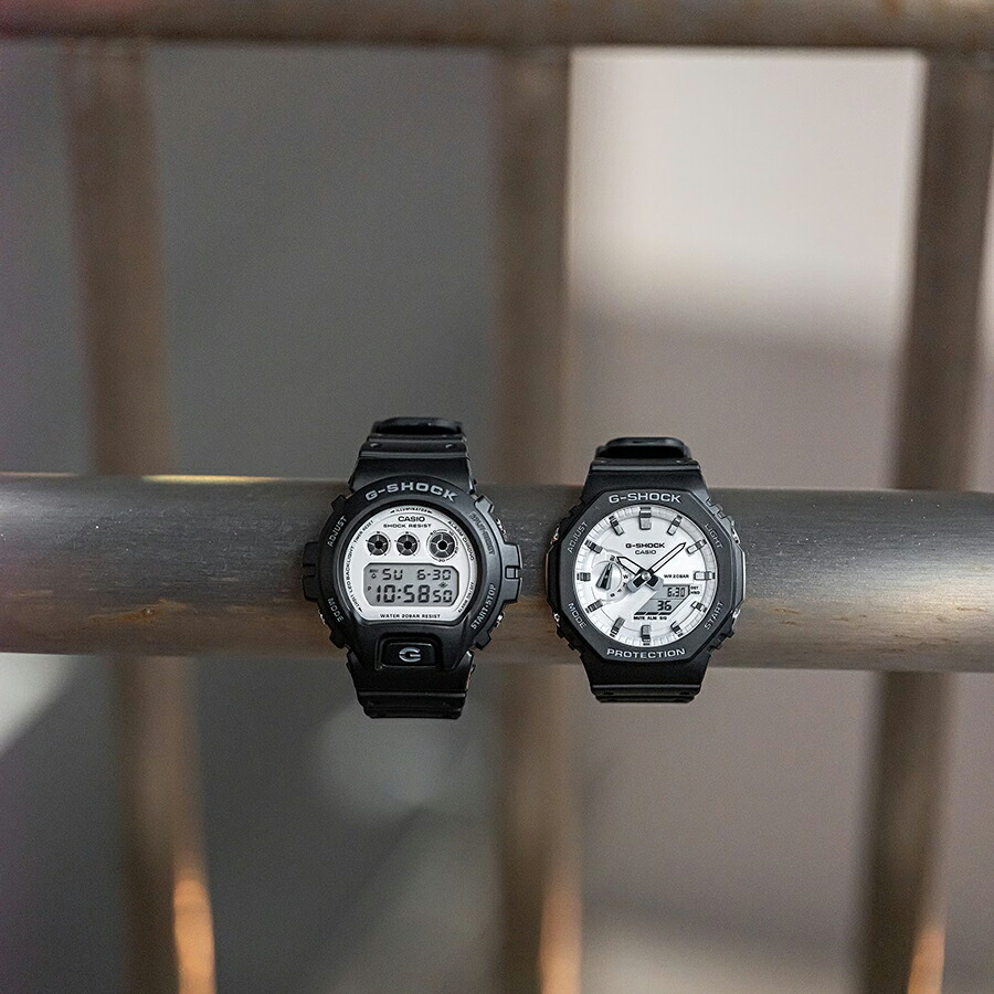 楽天市場】G-SHOCK ブラック&ブリリアントホワイト GA-2100WD-1AJF