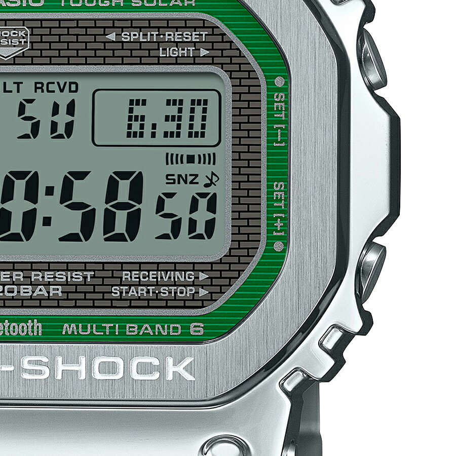 楽天市場】G-SHOCK FULL METAL フルメタル グリーンアクセント GMW