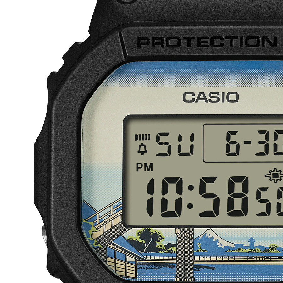 楽天市場】G-SHOCK 葛飾北斎 深川万年橋下 DW-5600KHFM25-1JR メンズ