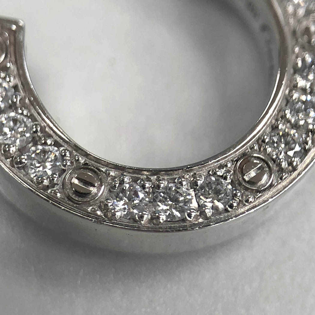 楽天市場】カルティエ□ ラブシングルイヤリング ピアス 片耳用 750 WG